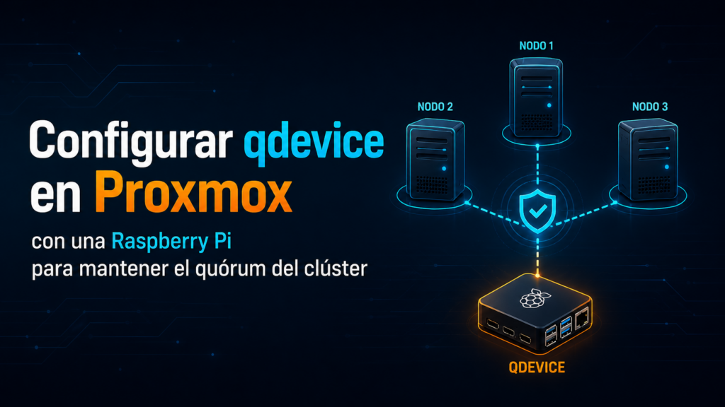 Configurar QDevice en Proxmox con una Raspberry Pi para mantener el quórum del clúster
